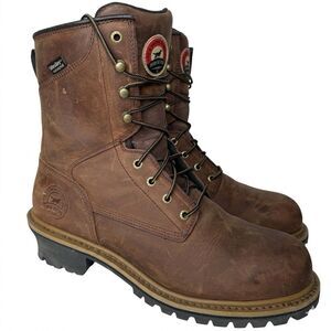 Red Wing Irish Setter Mesabi 83834 8" Work Boots Logger Steel Toe 11.5 E2 Wide